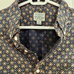 J. Crew Organic Cotton Slim Untucked Stretch Secret Wash Shirt - Sun Print